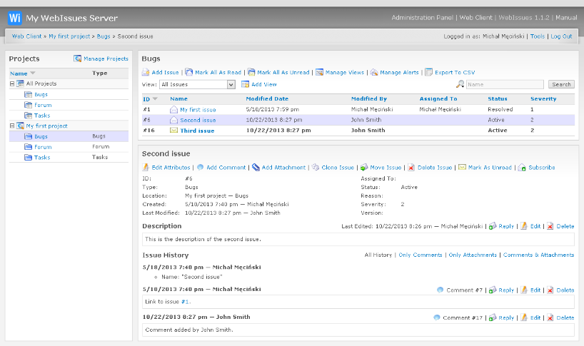 Web Client application